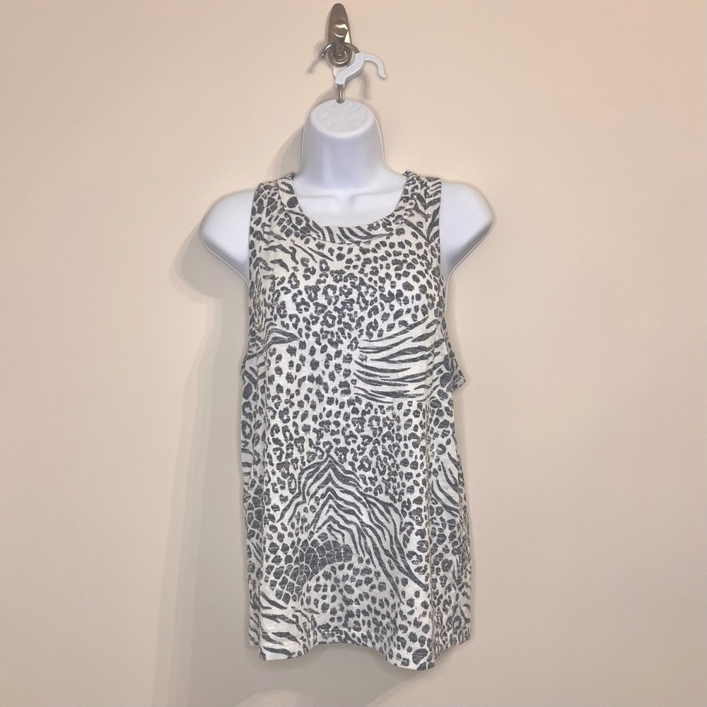 Animal Print Knit Tank